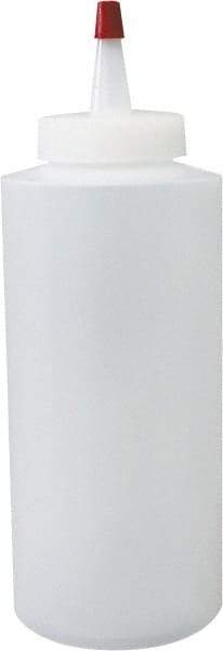 PRO-SOURCE - 12 oz Polyethylene Bottle with Applicator - Clear - Exact Industrial Supply