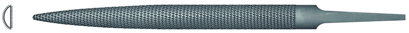 5" Half Round Rasp, Cut 6 - Exact Industrial Supply