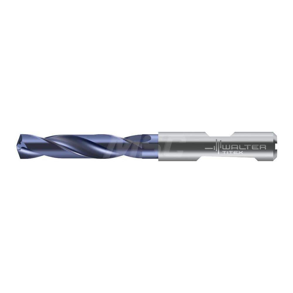 Screw Machine Length Drill Bit: 0.7874″ Dia, 140 °, Solid Carbide Coated, Right Hand Cut, Spiral Flute, Straight-Cylindrical with Weldon Flat Shank, Series DC150-03-D1