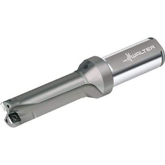 Walter - 93mm Max Drill Depth, 3xD, 31mm Diam, Indexable Insert Drill - 2 Inserts, 32mm Shank Diam, Straight Shank - Exact Industrial Supply
