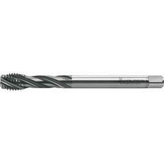 Walter-Prototyp - M14x2.00 Metric 4 Flute 6HX Semi-Bottoming Spiral Flute Tap - High Speed Steel, TiAlN Finish, 110mm OAL, Right Hand Flute, Right Hand Thread, Series TC121 - Exact Industrial Supply