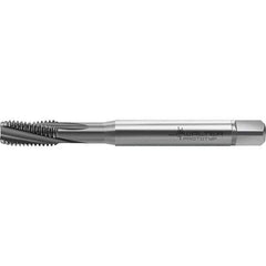 Walter-Prototyp - M4x0.70 Metric 3 Flute 6HX Semi-Bottoming Spiral Flute Tap - High Speed Steel, TiCN Finish, 64.65mm OAL, Right Hand Flute, Right Hand Thread, Series TC122 - Exact Industrial Supply