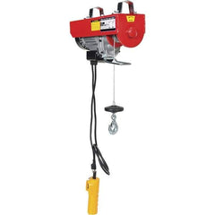 Vestil - 0.2 Ton Capacity, 30 FPM Lift Speed, 115 Volt, Cable Hoist Puller - 18 & 36' Max Lift - Exact Industrial Supply