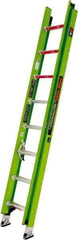 Little Giant Ladder - 16' High, Type IAA Rating, Fiberglass Extension Ladder - 375 Lb Capacity, 14' Working Length - Exact Industrial Supply