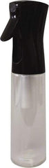 PRO-SOURCE - 10 oz Polyethylene Bottle & Trigger Sprayer - Black - Exact Industrial Supply