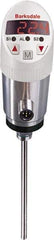 Barksdale - 32 to 210°F Electronic Temperature Switch and Transducer with Display - 1/4" NPT Male, 0.24 x 0.7" Rigid Stem, 4-20mA, M12, 304 Stainless Steel, ±0.5% - Exact Industrial Supply