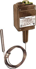 Barksdale - -50 to 150°F Remote Mount Temperature Switch - 3/8 x 4-15/32 Capillary, Copper, ±1% of mid-60% of F.S. - Exact Industrial Supply