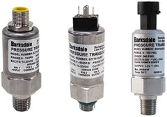 Barksdale - 1,250 Max psi, ±0.5% Accuracy, 1/4-18 NPT (Male) Connection Pressure Transducer - 4 to 20mA Output Signal, Subminiature DIN 43650 Wetted Parts, 1/4" Thread, -40 to 185°F, 28 Volts - Exact Industrial Supply