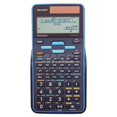 Victor - Calculators; Type: Scientific ; Type of Power: Battery; Solar ; Display Type: 16-Digit LCD ; Color: Black; Blue ; Display Size: 4mm ; Number of Functions: 422 - Exact Industrial Supply