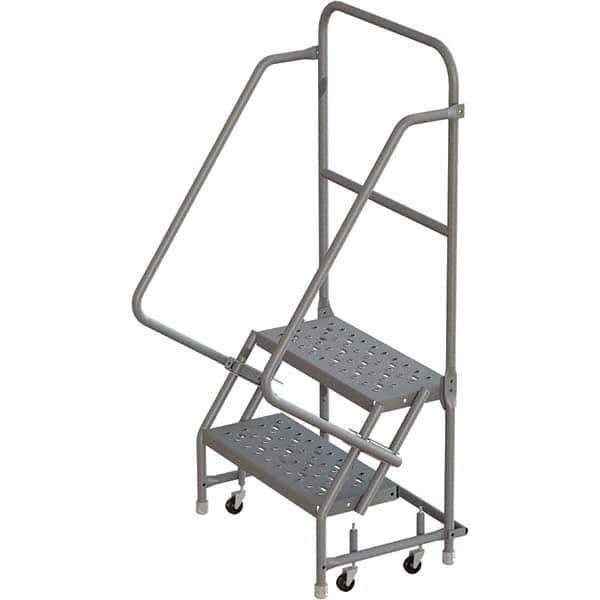 TRI-ARC - Rolling & Wall Mounted Ladders & Platforms Type: Rolling Warehouse Ladder Style: Rolling Platform Ladder - Exact Industrial Supply