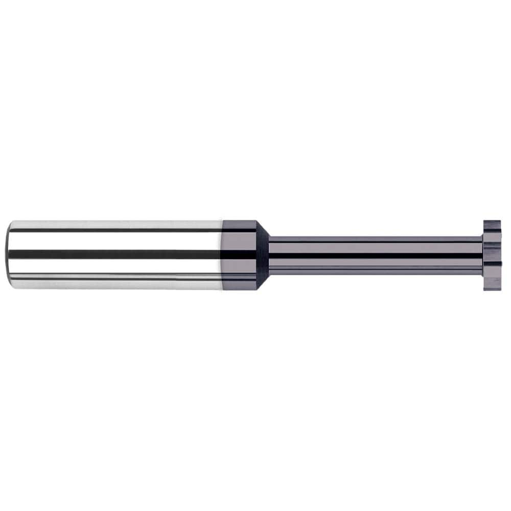 Harvey Tool - 1/16" Cut Diam, 1/32" Cut Width, 1/8" Shank, Straight-Tooth Woodruff Keyseat Cutter - Exact Industrial Supply