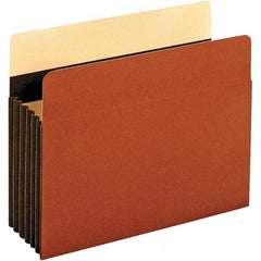 Pendaflex - 11-3/4 x 9-1/2", Letter Size, Redrope, 5-1/4" Expanding Wallet - Straight Tab Cut Location - Exact Industrial Supply