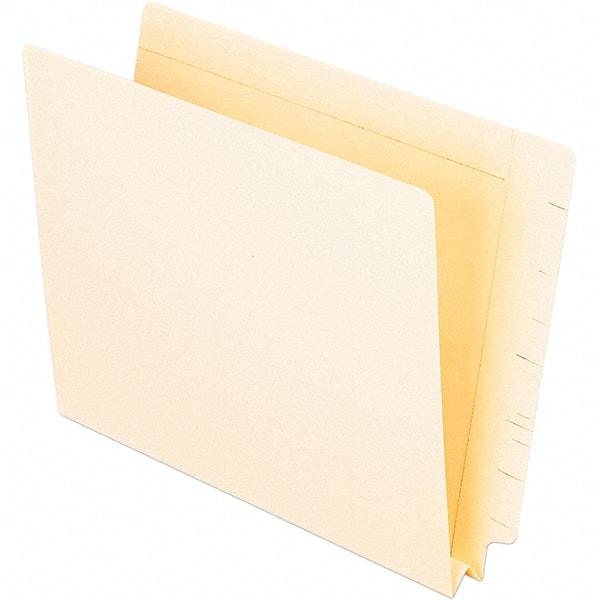 Pendaflex - 12-1/2 x 9-1/2", Letter Size, Manila, Expandable File Folders with End Tab Pocket - 14 Point Stock, Straight Tab Cut Location - Exact Industrial Supply