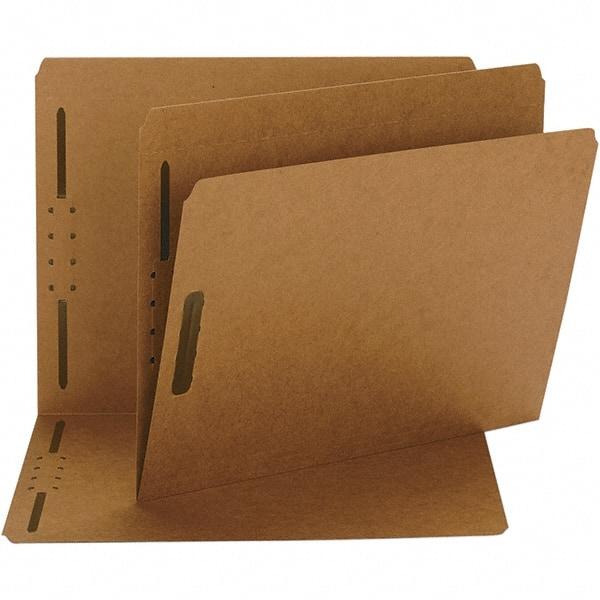 SMEAD - 11-5/8 x 9-1/2", Letter Size, Brown, File Folders with Top Tab - 11 Point Stock, Straight Tab Cut Location - Exact Industrial Supply