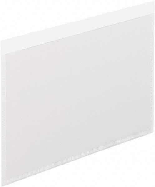 Pendaflex - 100 Piece Clear Self-Adhesive Docment Protector - 6" High x 4" Wide - Exact Industrial Supply