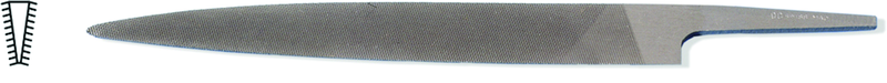 6" Knife File, Cut 2 - Exact Industrial Supply