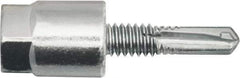 Powers Fasteners - 3/8" Zinc-Plated Steel Vertical (End Drilled) Mount Threaded Rod Anchor - 1/4" Diam x 1-1/2" Long, Hex Head, 2,375 Lb Ultimate Pullout, For Use with Steel - Exact Industrial Supply