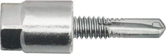 Powers Fasteners - 3/8" Zinc-Plated Steel Vertical (End Drilled) Mount Threaded Rod Anchor - 1/4" Diam x 1-1/2" Long, Hex Head, 4,690 Lb Ultimate Pullout, For Use with Steel - Exact Industrial Supply