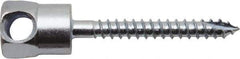 Powers Fasteners - 1/4" Zinc-Plated Steel Horizontal (Cross Drilled) Mount Threaded Rod Anchor - 1/4" Diam x 1" Long, Hex Head, 685 Lb Ultimate Pullout, For Use with Wood - Exact Industrial Supply