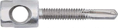 Powers Fasteners - 3/8" Zinc-Plated Steel Horizontal (Cross Drilled) Mount Threaded Rod Anchor - 1/4" Diam x 1" Long, Hex Head, 2,810 Lb Ultimate Pullout, For Use with Steel - Exact Industrial Supply