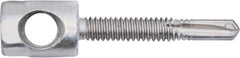 Powers Fasteners - 3/8" Zinc-Plated Steel Horizontal (Cross Drilled) Mount Threaded Rod Anchor - 1/4" Diam x 1" Long, Hex Head, 2,570 Lb Ultimate Pullout, For Use with Steel - Exact Industrial Supply