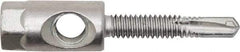 Powers Fasteners - 3/8" Zinc-Plated Steel Dual (Cross & End Drilled) Mount Threaded Rod Anchor - 1/4" Diam x 1-1/2" Long, Hex Head, 4,690 Lb Ultimate Pullout, For Use with Steel - Exact Industrial Supply