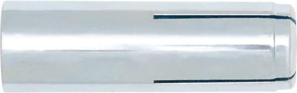 Powers Fasteners - 1/2" Diam, 5/8" Drill, 2" OAL, Drop-In Concrete Anchor - 1008 Carbon Steel, Zinc-Plated Finish, Hammer Drive, 13/16" Thread Length - Exact Industrial Supply