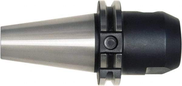 Bilz - CAT50 1/4" Shank Diam Taper Shank 1/4" Hole End Mill Holder/Adapter - 0.779" Nose Diam, 2-1/2" Projection, Through-Spindle, Through-Bore & DIN Flange Coolant - Exact Industrial Supply