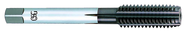 8-32 Dia. - 2B - 4 FL - Carbide - TiCN - Modified Bottoming - Straight Flute Tap - Exact Industrial Supply