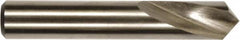 118° 2-1/4″ OAL 1-Flute High Speed Steel Spotting Drill Bright/Uncoated, 1-5/8″ Flute Length, 3/4″ Shank Diam, RH Cut