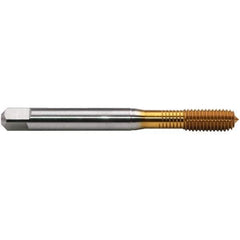 Emuge - #8-36 LK-UNF BT Bottoming Thread Forming Tap - High Speed Steel, TiN Finish, 2.48" OAL, 0.512" Thread Length, Right Hand Thread, Series BU93F300 - Exact Industrial Supply
