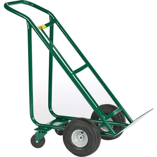 Little Giant - 800 Lb Capacity 47" OAH Hand Truck - Continuous Handle, Steel, Pneumatic Wheels - Exact Industrial Supply