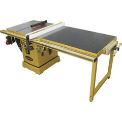 Jet - 10" Blade Diam, 5/8" Arbor Diam, 3 Phase Table Saw - 5 hp, 230/460 Volt, 11-1/4" Cutting Depth - Exact Industrial Supply