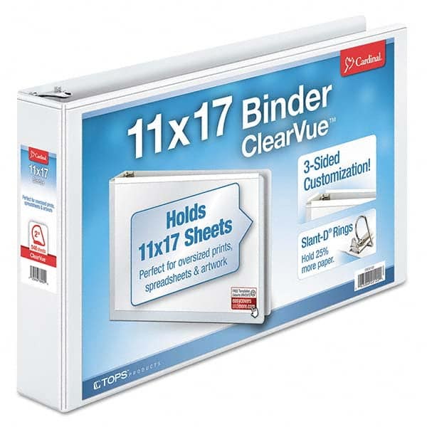 Cardinal - Ring Binders Binder Type: View Capacity: 2" - Exact Industrial Supply