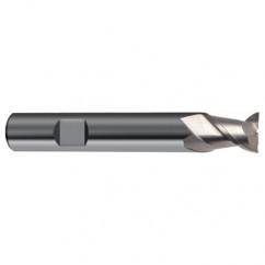 4mm Dia. - 54mm OAL - 45° Helix Bright Carbide End Mill - 2 FL - Exact Industrial Supply