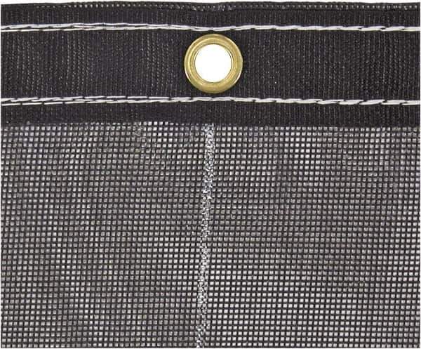 Buyers Products - 15' Long x 7' Wide Vinyl Tarp & Dust Cover - Black, Grommet, 9 to 10 mil Thickness - Exact Industrial Supply