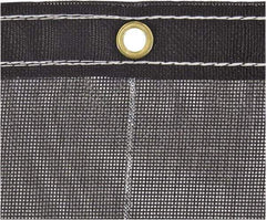 Buyers Products - 15' Long x 7' Wide Vinyl Tarp & Dust Cover - Black, Grommet, 9 to 10 mil Thickness - Exact Industrial Supply