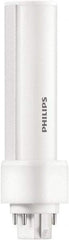 Philips - 5 Watt LED Commercial/Industrial 2 Pin Lamp - 4,000°K Color Temp, 580 Lumens, 60 Volts, PLS, 50,000 hr Avg Life - Exact Industrial Supply