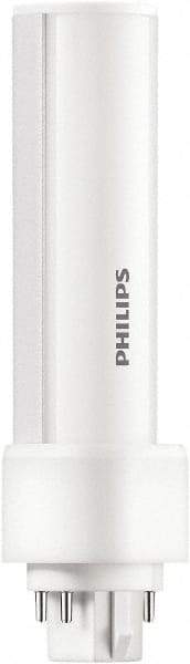 Philips - 5 Watt LED Commercial/Industrial 2 Pin Lamp - 4,000°K Color Temp, 580 Lumens, 60 Volts, PLC, 50,000 hr Avg Life - Exact Industrial Supply