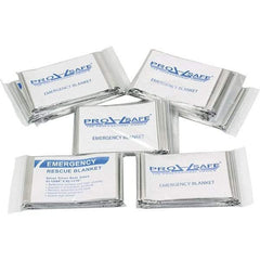 PRO-SAFE - Mylar Rescue & Emergency Blanket - 82-11/16" Long x 51-13/64" Wide - Exact Industrial Supply