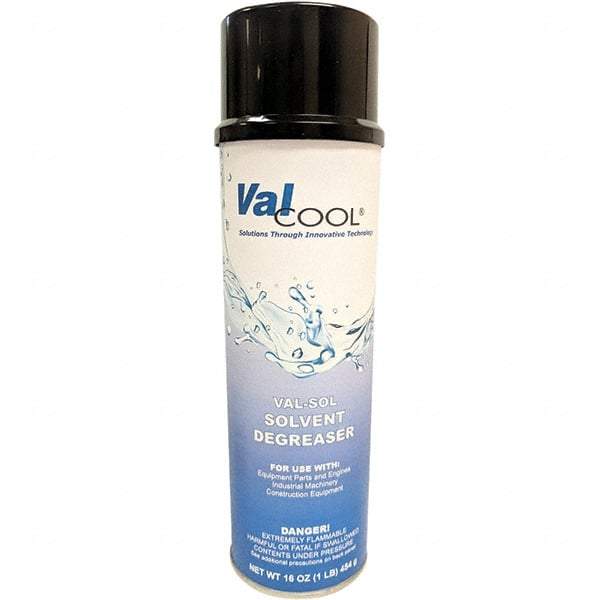 ValCool - 20 oz Can Cleaner/Degreaser - Aerosol, Solvent-Based, Unscented - Exact Industrial Supply