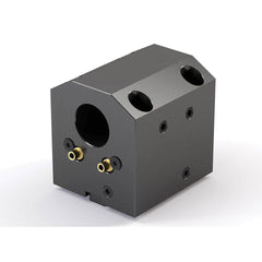 Global CNC Industries - Turret & VDI Tool Holders; Type: Haas ID Block ; Clamping System: 73mm X 70mm ; Tool Axis: ID ; Through Coolant: Yes ; Additional Information: 4 Mounting Holes - Exact Industrial Supply