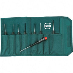 Wiha - 8 Piece Torx Screwdriver Set - Comes in Canvas Pouch - Exact Industrial Supply