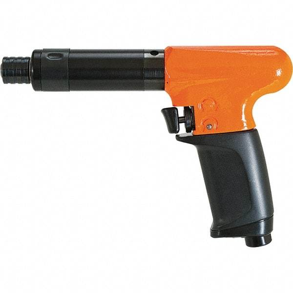 Cleco - 1/4" Bit Holder, 2,800 RPM, Pistol Grip Handle Air Screwdriver - 75 Ft/Lb Torque, 1/4" Inlet, 22 CFM - Exact Industrial Supply