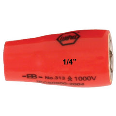 INSULATED SOCKET 1/4 DRIVE 12.0MM - Exact Industrial Supply