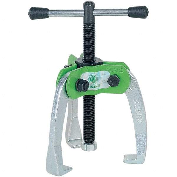 KUKKO - 3 Jaw, 1/4" to 2-3/8" Spread, 1-1/2 Ton Capacity, Jaw Puller - 2" Reach, For Bearings, Gears, Discs - Exact Industrial Supply