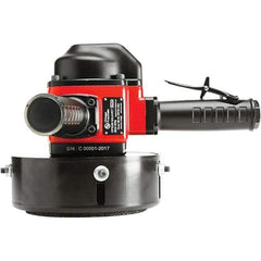 Chicago Pneumatic - 6" Wheel Diam, 6,000 RPM, Pneumatic Angle & Disc Grinder - 5/8-11 Spindle, 70 CFM, Side Exhaust - Exact Industrial Supply
