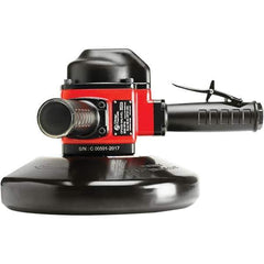 Chicago Pneumatic - 9" Wheel Diam, 8,500 RPM, Pneumatic Angle & Disc Grinder - 5/8-11 Spindle, 70 CFM, Side Exhaust - Exact Industrial Supply