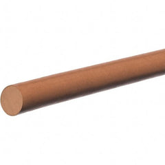 Value Collection - 5' Long, Standard Round Viton Cord - 3/16" Diam, Brown - Exact Industrial Supply