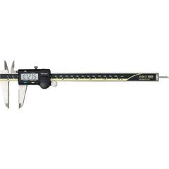 Mitutoyo - 0 to 8" Range 0.01mm Resolution, Electronic Caliper - Steel with 50mm Carbide-Tipped Jaws, 0.001" Accuracy, SPC Output - Exact Industrial Supply
